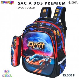 Sac à dos premium Drift Race voiture avec trousse – SC3302