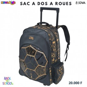 Sac à dos à roulettes Smiggle Football noir – SC3308