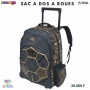 Sac à dos à roulettes Smiggle Football noir – SC3308