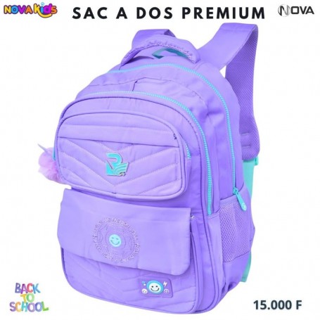 Sac à dos premium violet avec poches multiples – SC3309