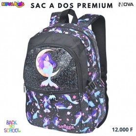 Sac à dos premium Smiggle Sirène noir pailleté – SC3311