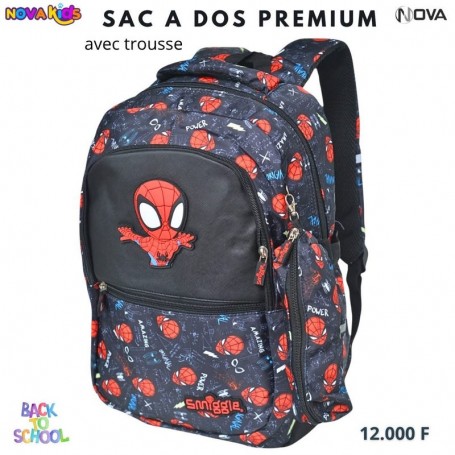Sac à dos premium Smiggle Super Héros avec trousse – SC3313