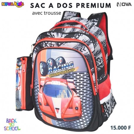 Sac à dos premium Racing Championship avec trousse – SC3316