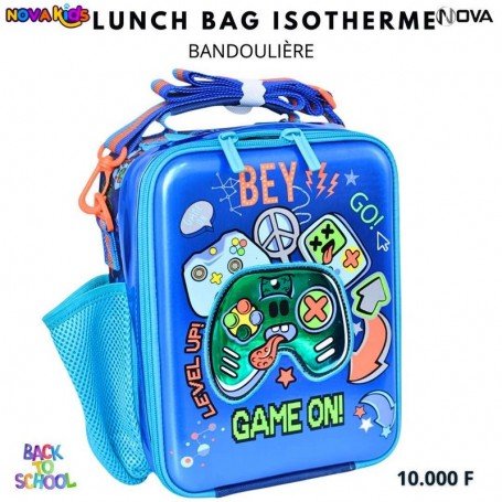 Sac à lunch isotherme Axyn 3D Game On Enfant – GDE532