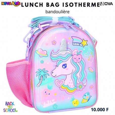 Lunch Bag Isotherme Licorne avec Bandoulière – GDE534