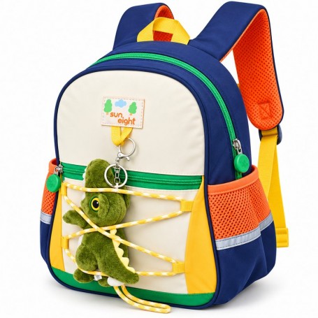 Sac à dos maternelle CI Sun Eight – Bleu Beige et Orange – SC3323
