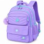 Sac à dos scolaire enfant violet à multiples compartiments – SC3358