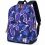 Sac à dos scolaire motif cactus violet et bleu – SC3364