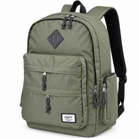 Sac à dos scolaire multi-poches vert kaki – SC3366