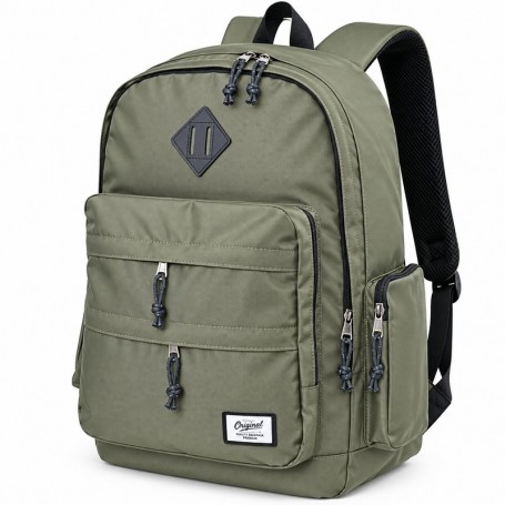 Sac à dos scolaire multi-poches vert kaki – SC3366