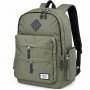 Sac à dos scolaire multi-poches vert kaki – SC3366