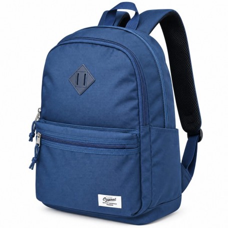 Sac à dos scolaire bleu uni multi-compartiments – SC3370