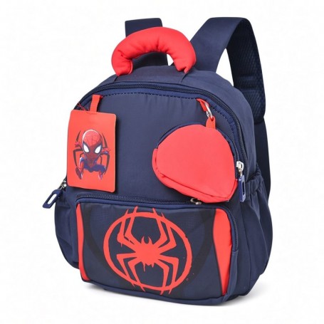 Sac à dos maternelle Spider-Man bleu marine et rouge – SC3381