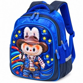 Sac à dos maternelle Cowboy bleu 3D – SC3385