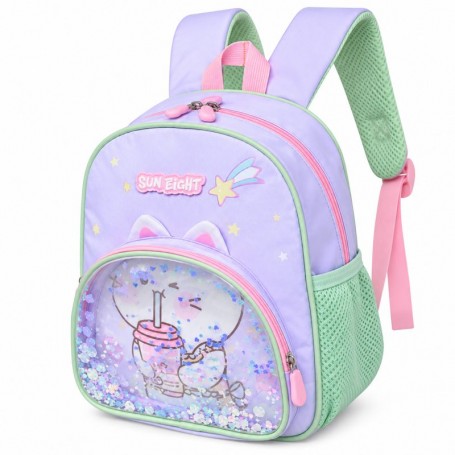 Sac à dos maternelle orthopédique Sun Eight Chat pastel – SC3390