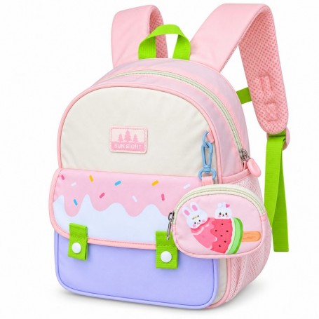 Sac à dos maternelle orthopédique Sun Eight Glace rose – SC3395