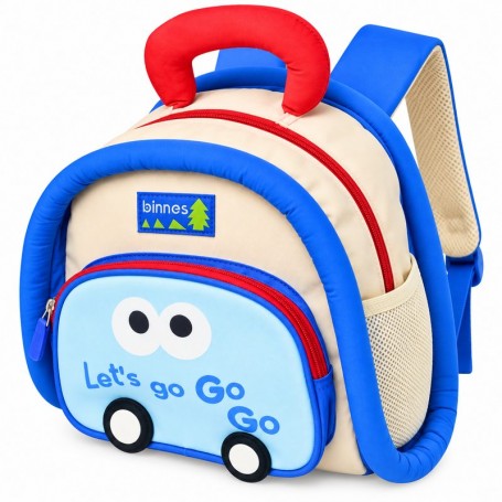 Sac à dos maternelle orthopédique Voiture bleu – SC3397