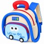 Sac à dos maternelle orthopédique Voiture bleu – SC3397