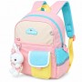 Sac à dos maternelle orthopédique Sun Eight rose avec peluche – SC3398