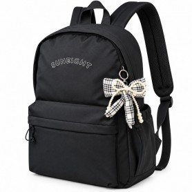 Sac à Dos Noir Fille avec Noeud – SC3405