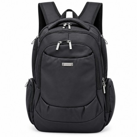 Grand Sac à Dos Noir Multi-Poches – SC3423