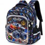 Sac à dos scolaire Premium Monster Truck noir et bleu – SC3438