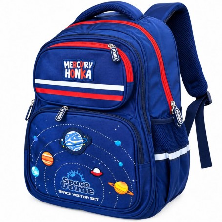 Sac à dos scolaire Premium Mercury Honka Espace bleu – SC3445
