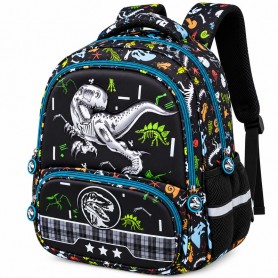 Sac à dos scolaire Premium Dinosaure T-Rex noir – SC3448