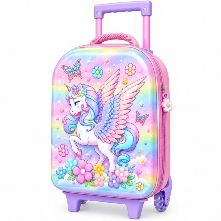 Sac à dos à roulettes Licorne ailée pastel – SC3451