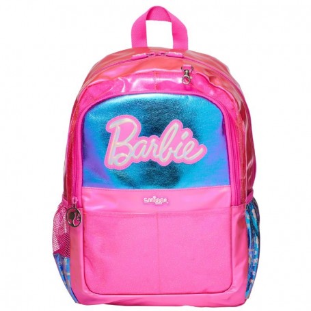 Sac à dos Barbie Smiggle rose métallisé pour fille – SC3460