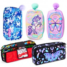 Trousse Smiggle – Licorne – Papillon et Marvel – TRS105