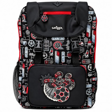 Sac à dos Smiggle Football Noir et Rouge à Rabat – SC3489