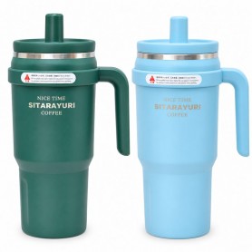 Gourde isotherme avec poignée et paille 780 ML – GDE564