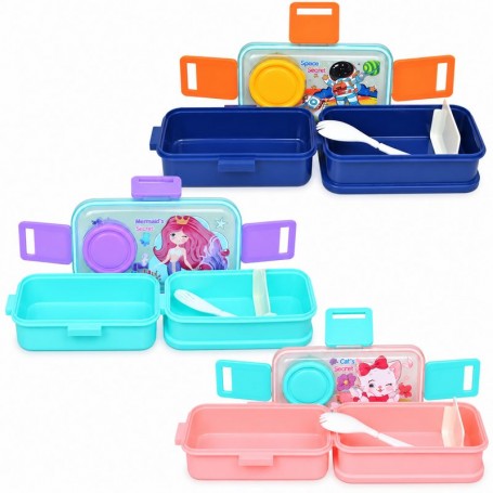 Lunch Box enfant double étage à motifs – GDE583