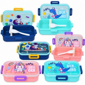 Lunch Box enfant à motifs avec couverts – GDE587
