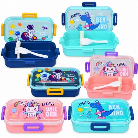 Lunch Box enfant à motifs avec couverts – GDE587
