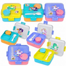 Lunch Box enfant compartimentée avec cuillère – GDE589