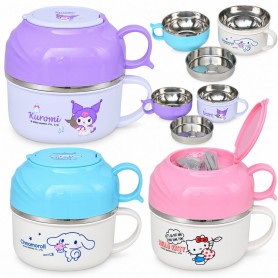 Lunch Box isotherme 2 bols Kuromi – Cinnamoroll et Hello Kitty – GDE596