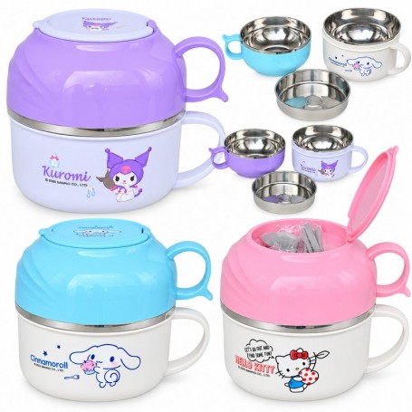 Lunch Box isotherme 2 bols Kuromi – Cinnamoroll et Hello Kitty – GDE596