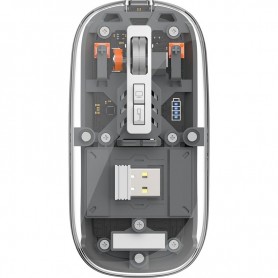 WiWU WM105 Crystal – Souris Sans Fil Transparente – Rechargeable 2400 DPI