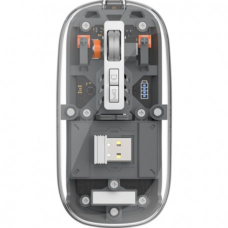WiWU WM105 Crystal – Souris Sans Fil Transparente – Rechargeable 2400 DPI