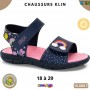 Sandales enfant Klin Ludico – Bleu marine et rose Arc-en-ciel – 18 à 29 – ENF814