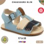 Sandales bébé garçon Klin Collection – Bleu ciel – beige et marine – 17 à 22 – ENF815