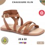 Sandales fille Klin Collection – Marron camel – 23 à 32 – ENF817
