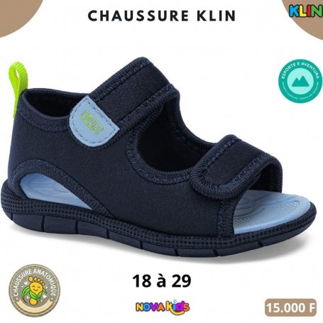 Sandales sport garcon Klin – Bleu marine – 18 à 29 – ENF821