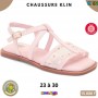 Sandales fille Klin – Rose clair à fleurs – 23 à 30 – ENF825
