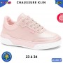 Baskets fille Klin Collection – Rose clair à lacets – 23 à 34 – ENF848