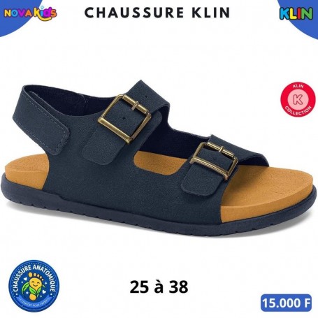 Sandales anatomiques enfant Klin à deux boucles – 25 à 38 – ENF863