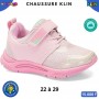 Baskets sport fille Klin – Rose pailleté à scratch – 22 à 29 – ENF864