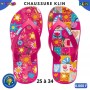Tongs fille Klin à motifs fleuris – Rose fuchsia – 25 à 34 – ENF871